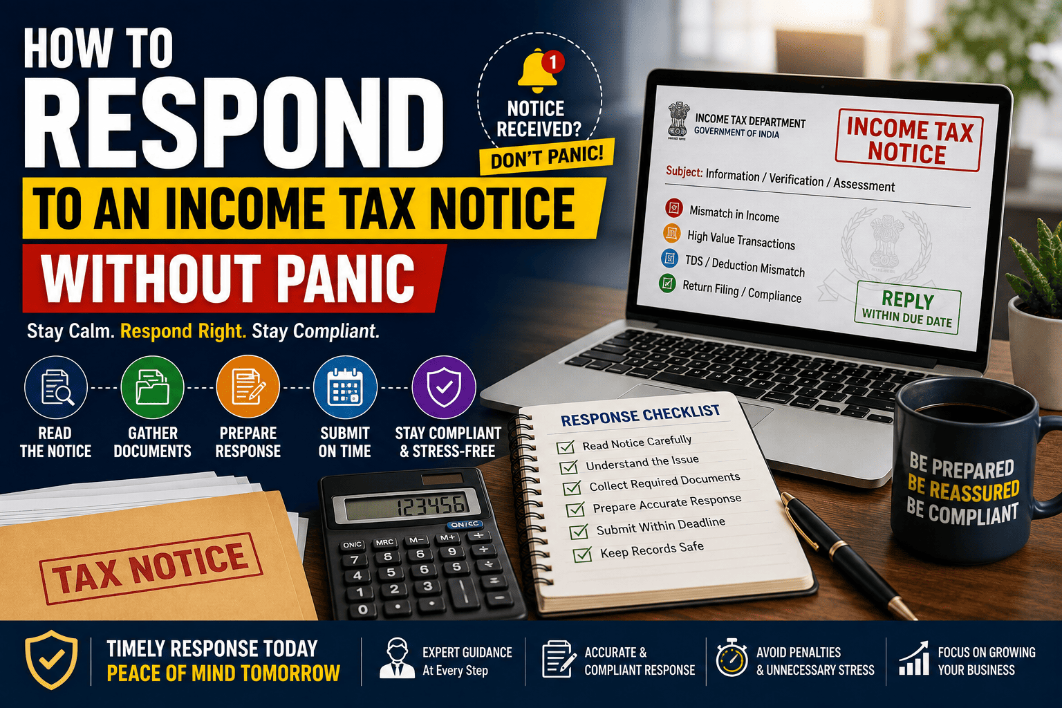 How to Respond to an Income Tax Notice Without Panic